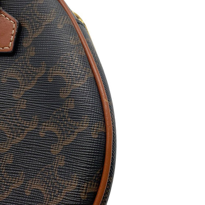 Celine Triomphe Heart Leather 2-Way Shoulder Bag Brown — view 7