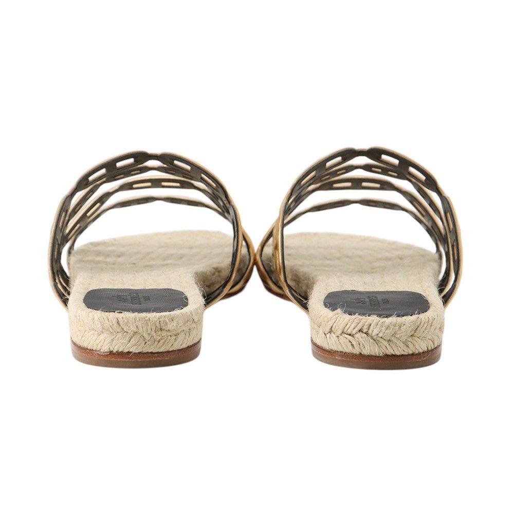 Hermes Sandals Encone Leather 38 Shoes — view 3
