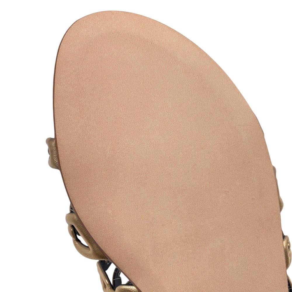 Hermes Sandals Encone Leather 38 Shoes — view 5