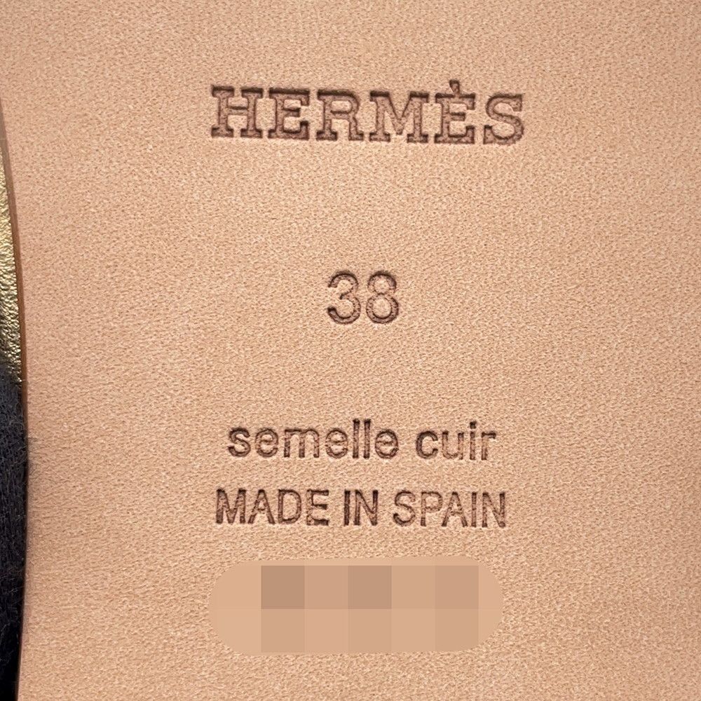 Hermes Sandals Encone Leather 38 Shoes — view 7