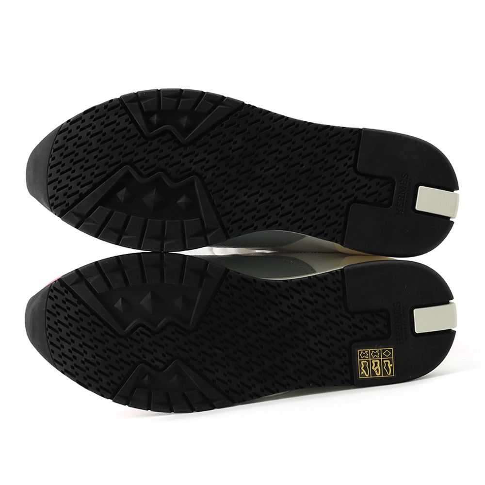 Hermes Sneakers Trail Leather 37.5 Shoes White — view 4