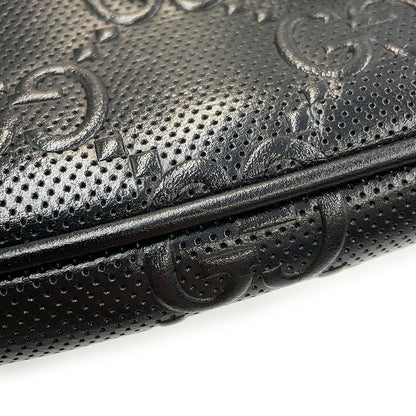 Gucci Belt Bag GG Embossed Bag Leather Black — view 8