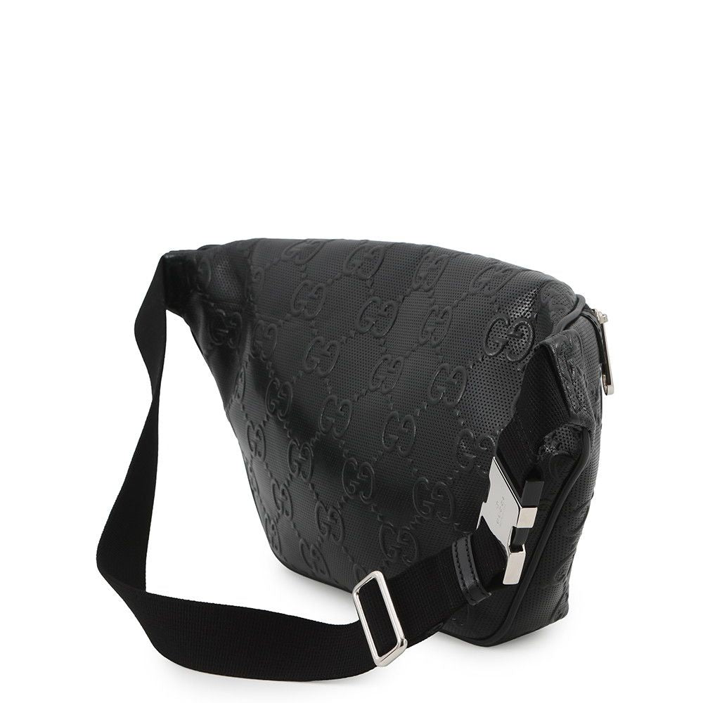 Gucci Belt Bag GG Embossed Bag Leather Black — view 2