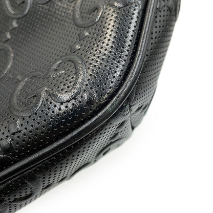 Gucci Belt Bag GG Embossed Bag Leather Black — view 7