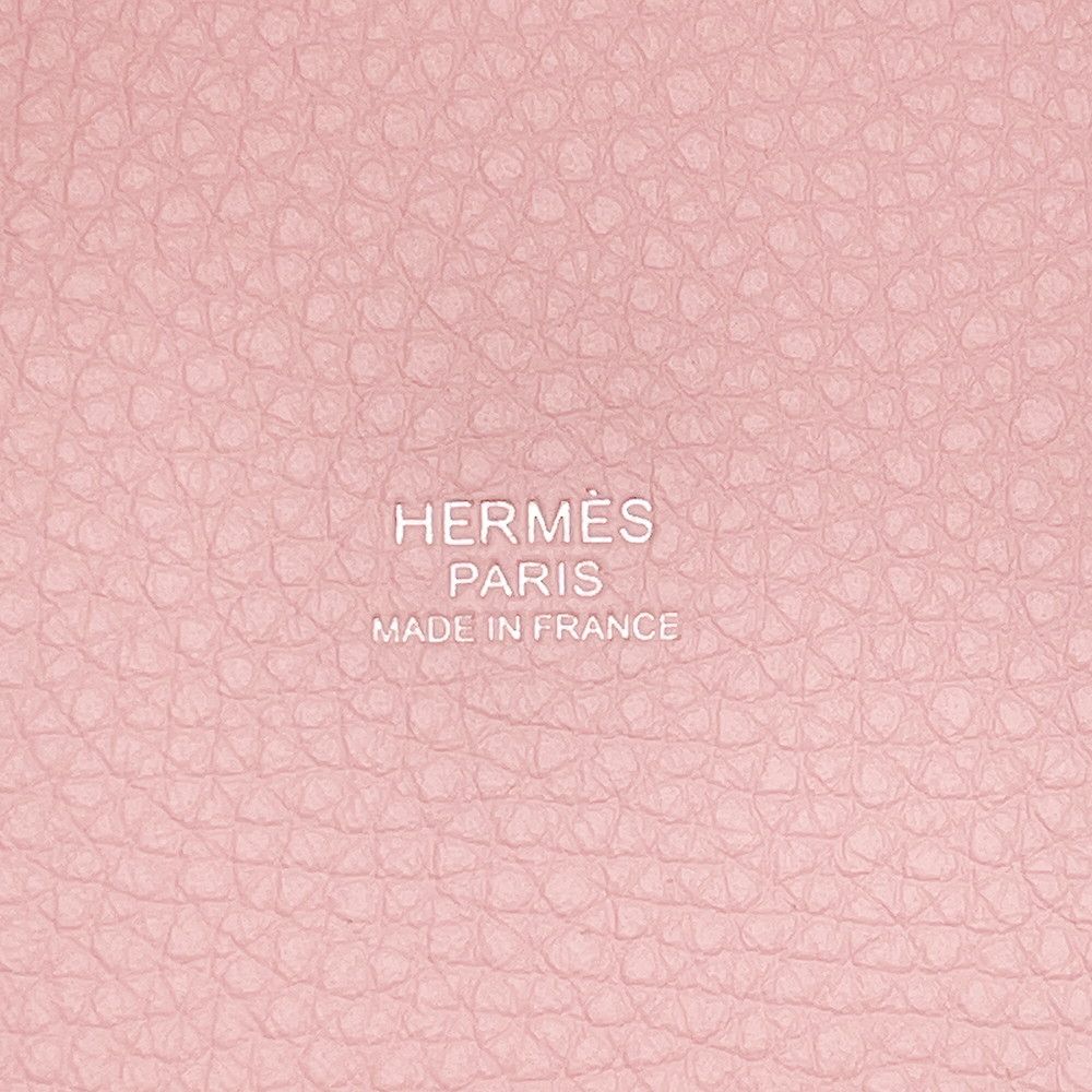 Hermes Handbag Picotin Lock PM Rose Sakura Silver Taurillon Clemence Tote — view 6