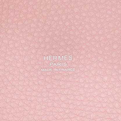 Hermes Handbag Picotin Lock PM Rose Sakura Silver Taurillon Clemence Tote — view 6