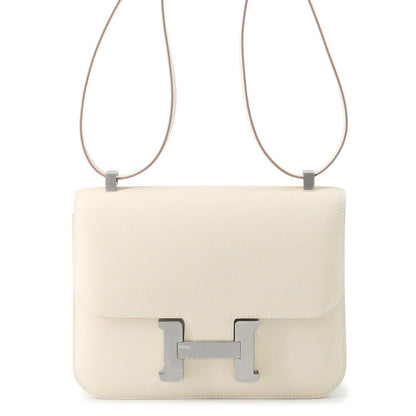 Hermes Shoulder Bag Constance 24 Cles Silver Epsom
