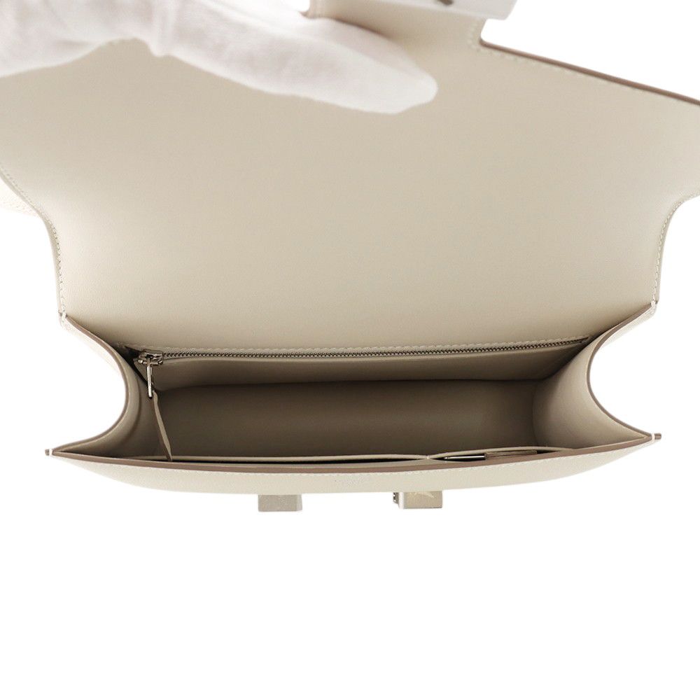 Hermes Shoulder Bag Constance 24 Cles Silver Epsom — view 6