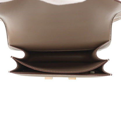 Hermes Shoulder Bag Mini Constance 3 Miloire Etoupe Pink Gold Epsom — view 6