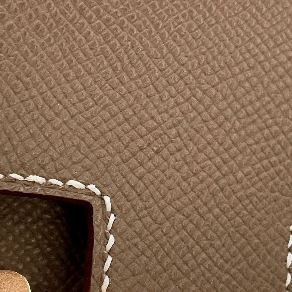 Hermes Shoulder Bag Mini Constance 3 Miloire Etoupe Pink Gold Epsom — view 7