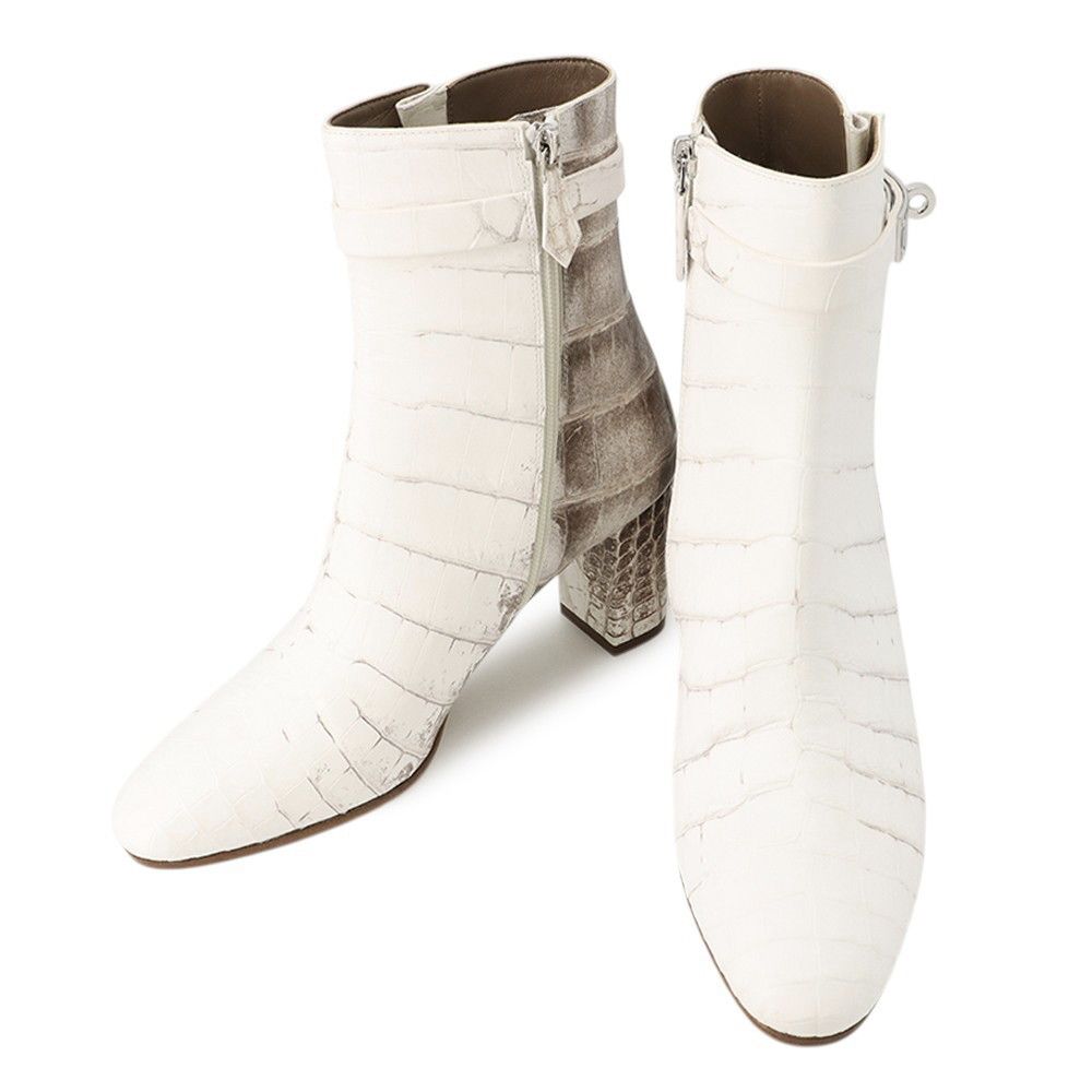 Hermes Boots Saint Germain Himalaya Niloticus Matte 39 Shoes