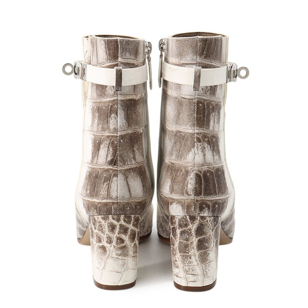 Hermes Boots Saint Germain Himalaya Niloticus Matte 39 Shoes — view 3