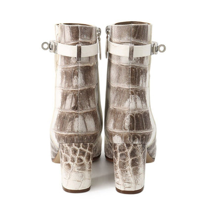 Hermes Boots Saint Germain Himalaya Niloticus Matte 39 Shoes — view 3