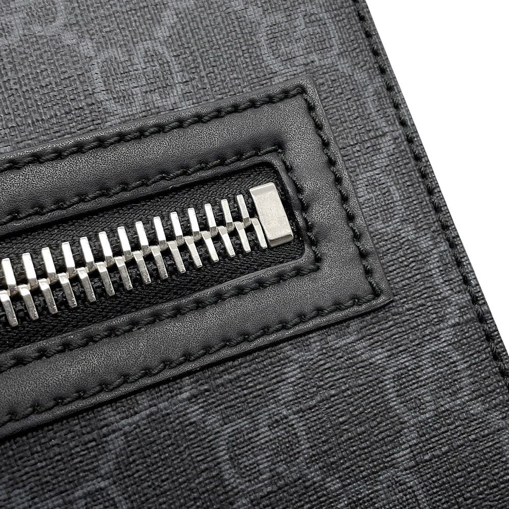 Gucci Shoulder Bag GG Supreme Leather Web Black — view 8