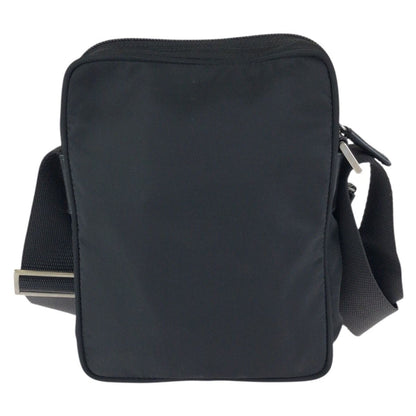 Prada Tessuto Black Silver Nylon Shoulder Bag Pochette — view 2