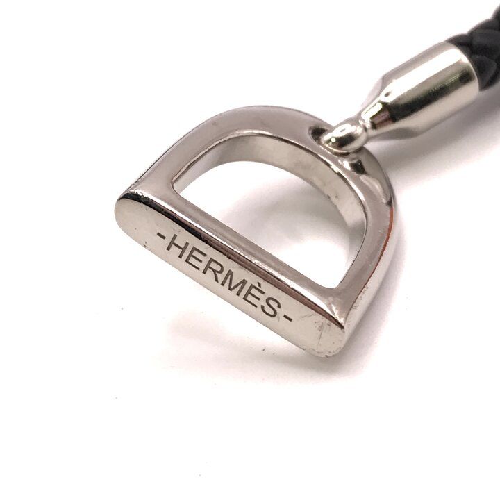 Hermes Bracelet Etrier Black Silver — view 5