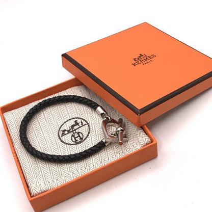 Hermes Bracelet Etrier Black Silver