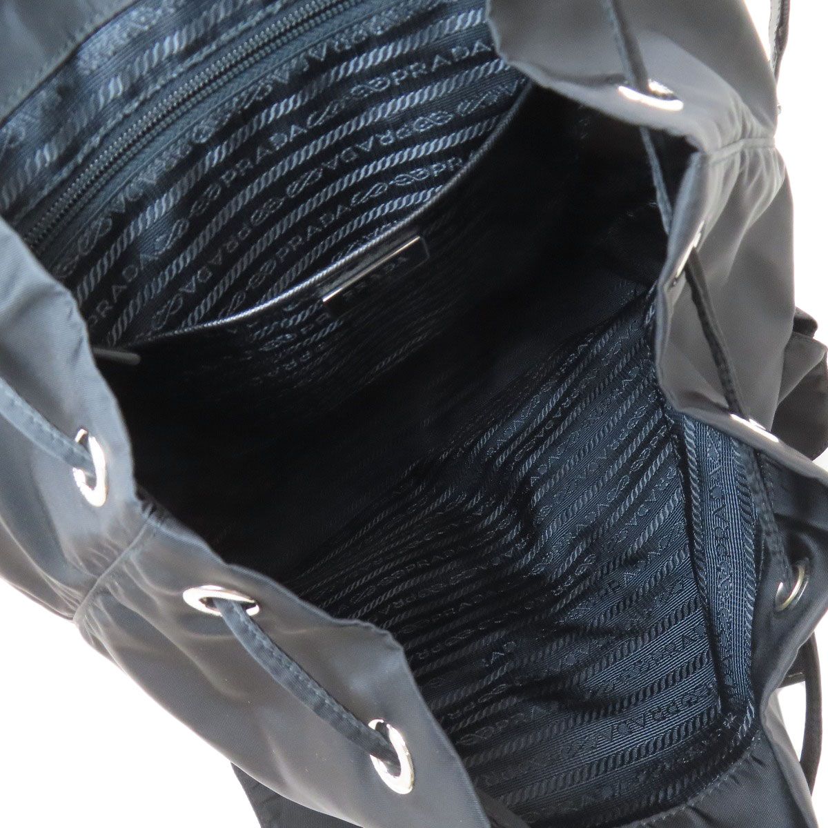 Prada Logo Backpack Nylon — view 5
