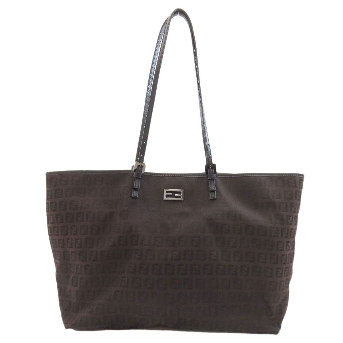 Fendi Zucchino Pattern Tote Canvas