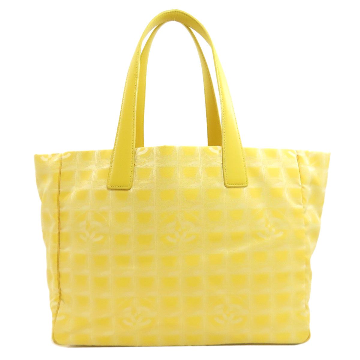 Chanel New Travel Line MM Silver Tote Nylon