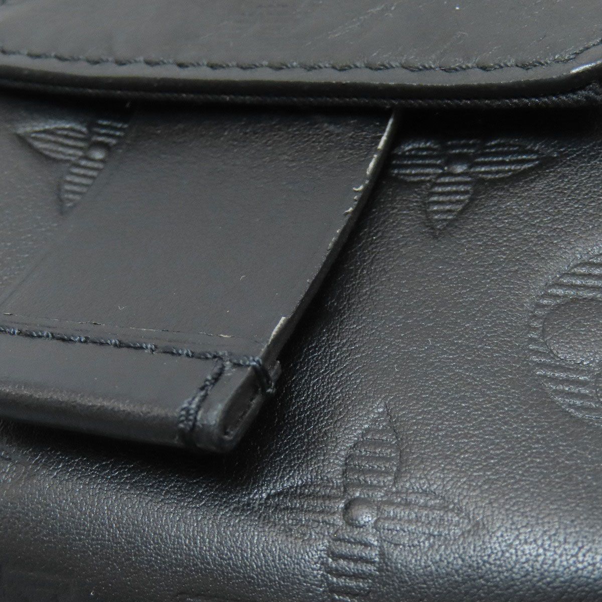 Louis Vuitton Double Phone Pouch Shoulder Bag Monogram Shadow — view 9