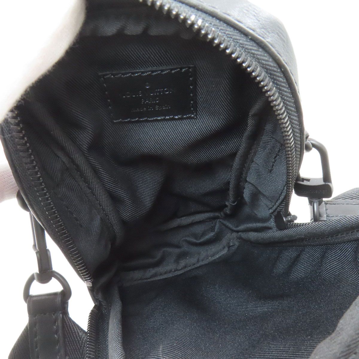 Louis Vuitton Double Phone Pouch Shoulder Bag Monogram Shadow — view 5