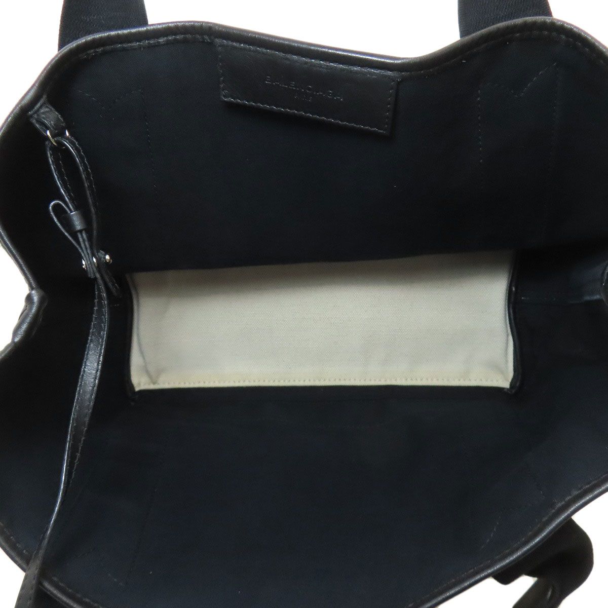 Balenciaga Navy Cabas Handbag Canvas — view 5