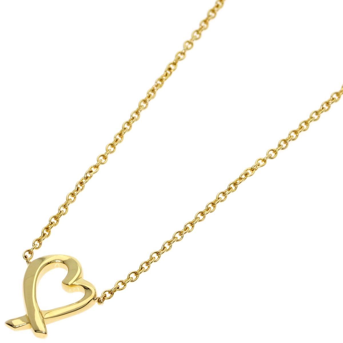 Tiffany & Co Mini Loving Heart Necklace 18k Yellow Gold