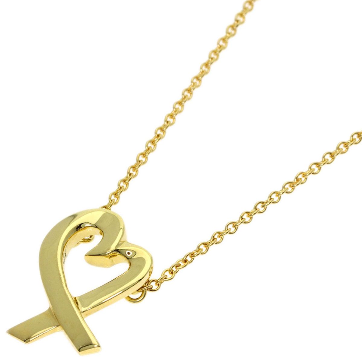 Tiffany & Co Loving Heart Necklace 18k Yellow Gold