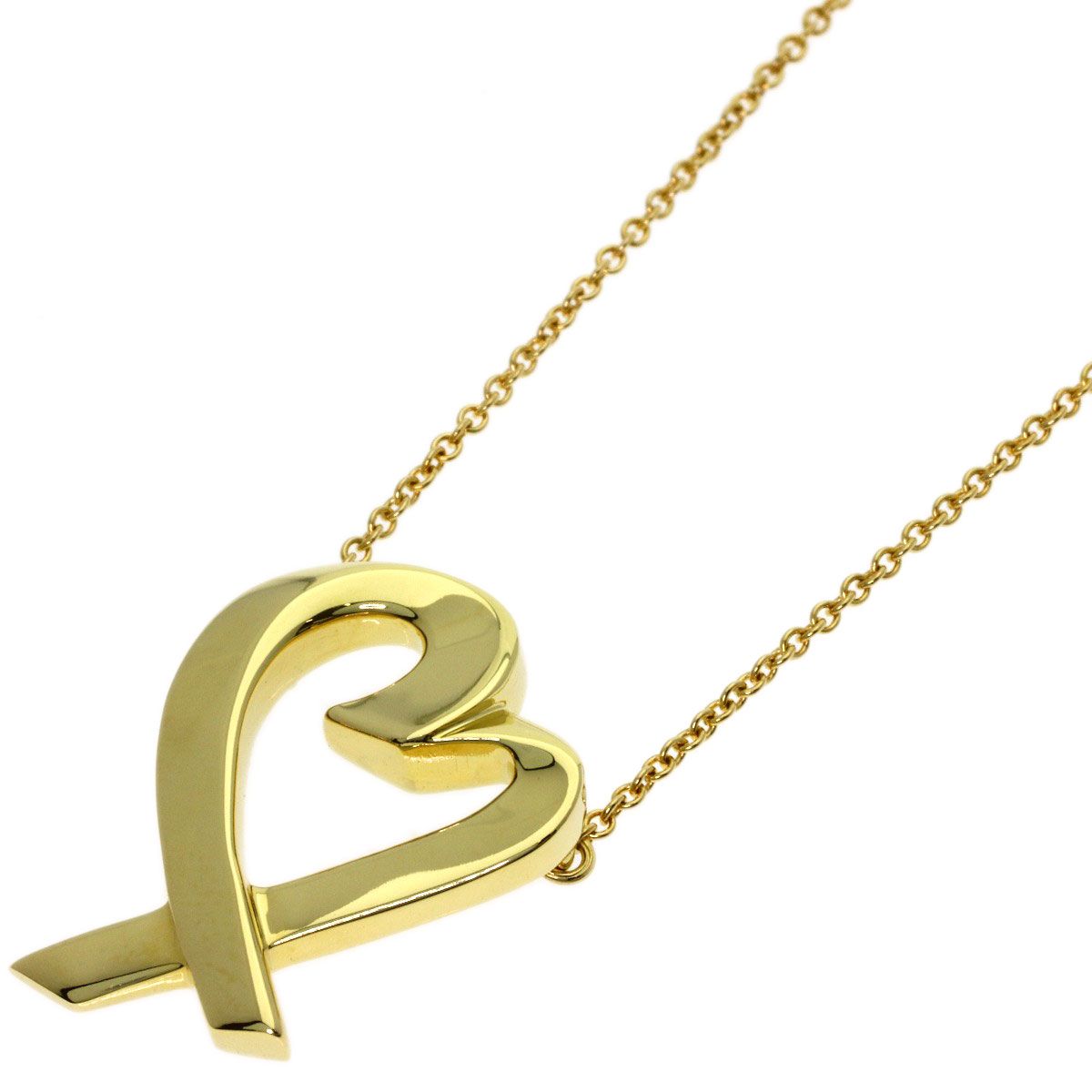 Tiffany & Co Loving Heart Necklace 18k Yellow Gold