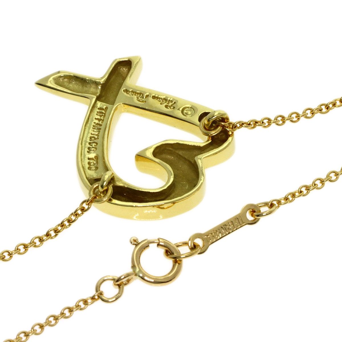 Tiffany & Co Loving Heart Necklace 18k Yellow Gold — view 2