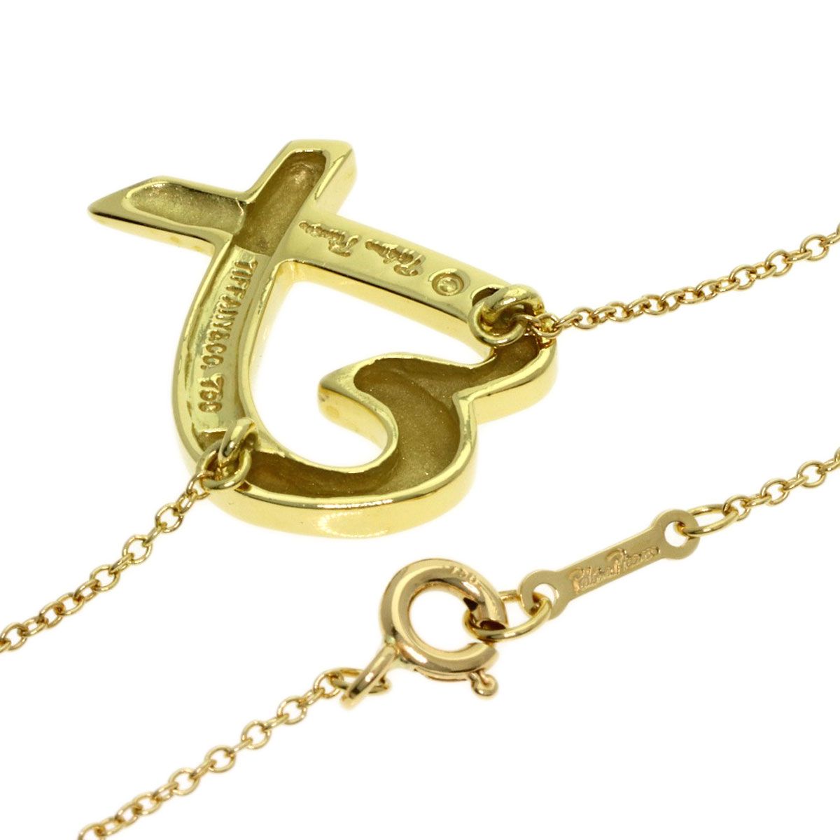 Tiffany & Co Loving Heart Necklace 18k Yellow Gold — view 2