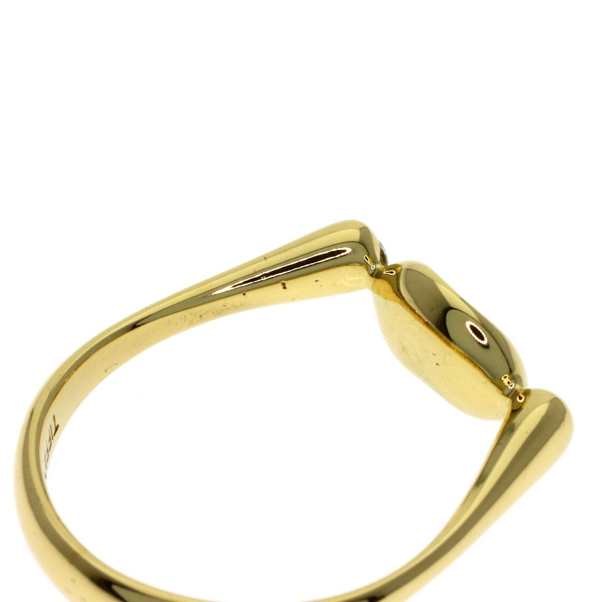 Tiffany & Co Bean Diamond Ring 18k Yellow Gold — view 9