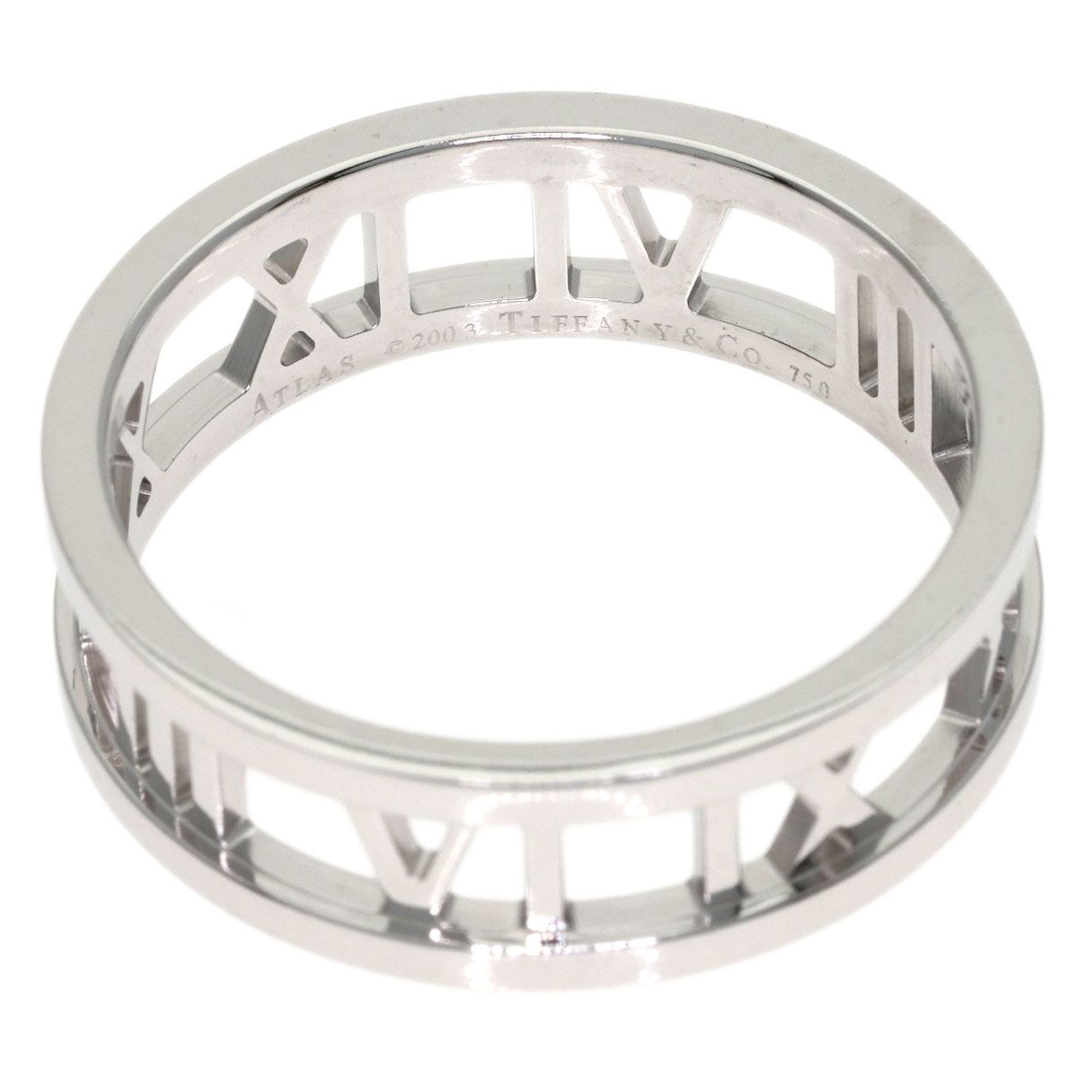 Tiffany & Co Open Atlas Ring 18k White Gold — view 4