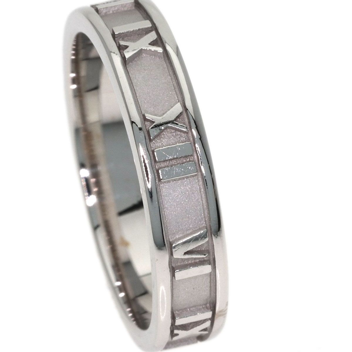 Tiffany & Co Atlas Narrow Ring 18k White Gold — view 9
