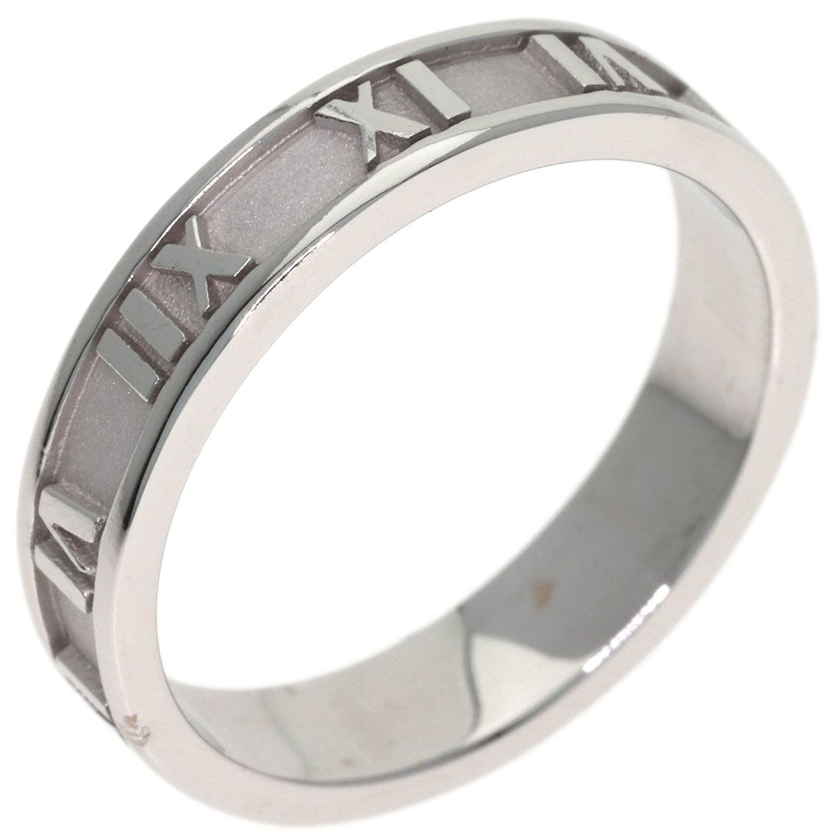 Tiffany & Co Atlas Narrow Ring 18k White Gold — view 2