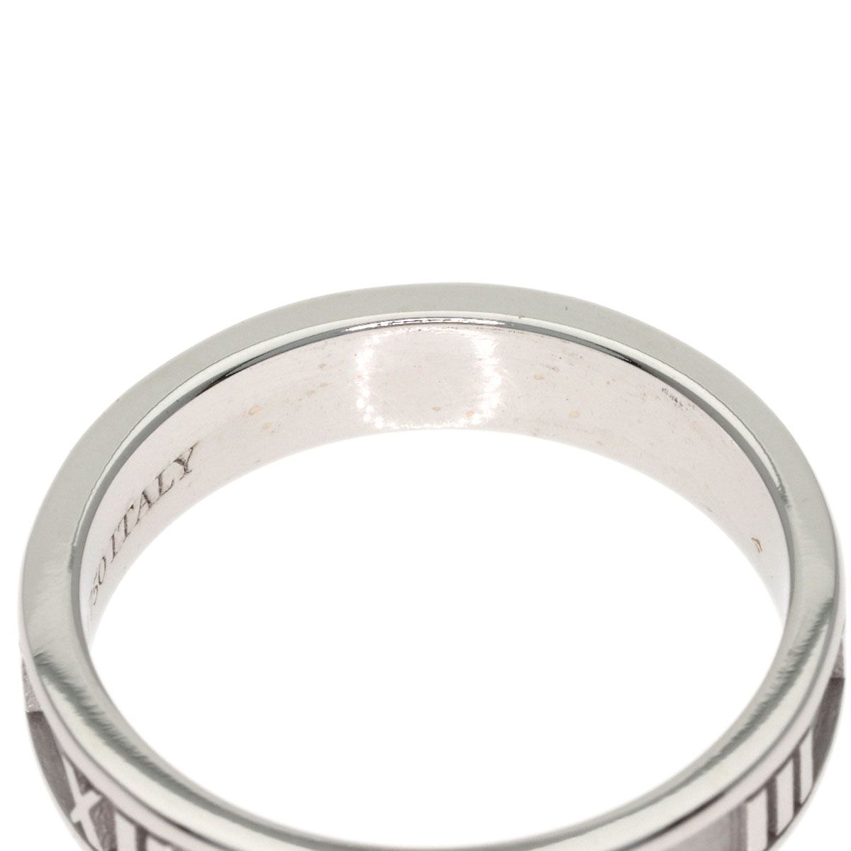 Tiffany & Co Atlas Narrow Ring 18k White Gold — view 8