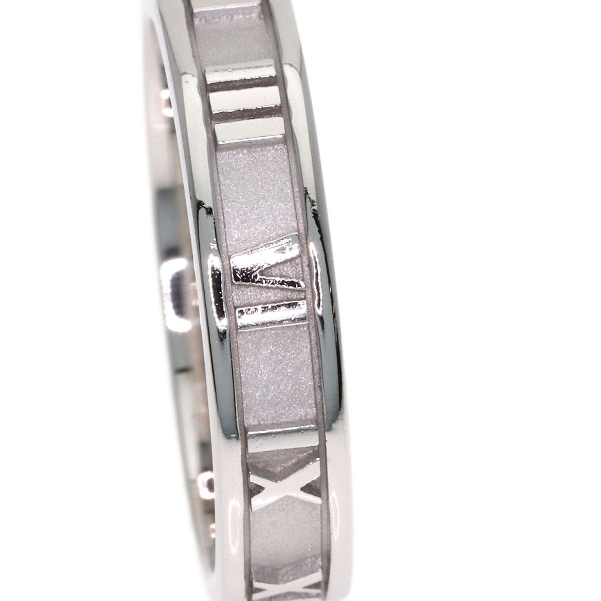 Tiffany & Co Atlas Narrow Ring 18k White Gold — view 7