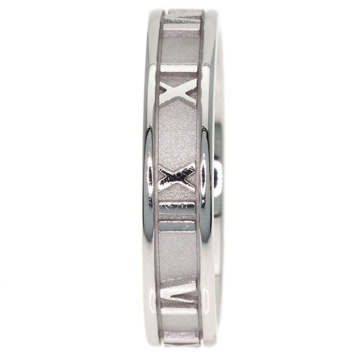 Tiffany & Co Atlas Narrow Ring 18k White Gold — view 3