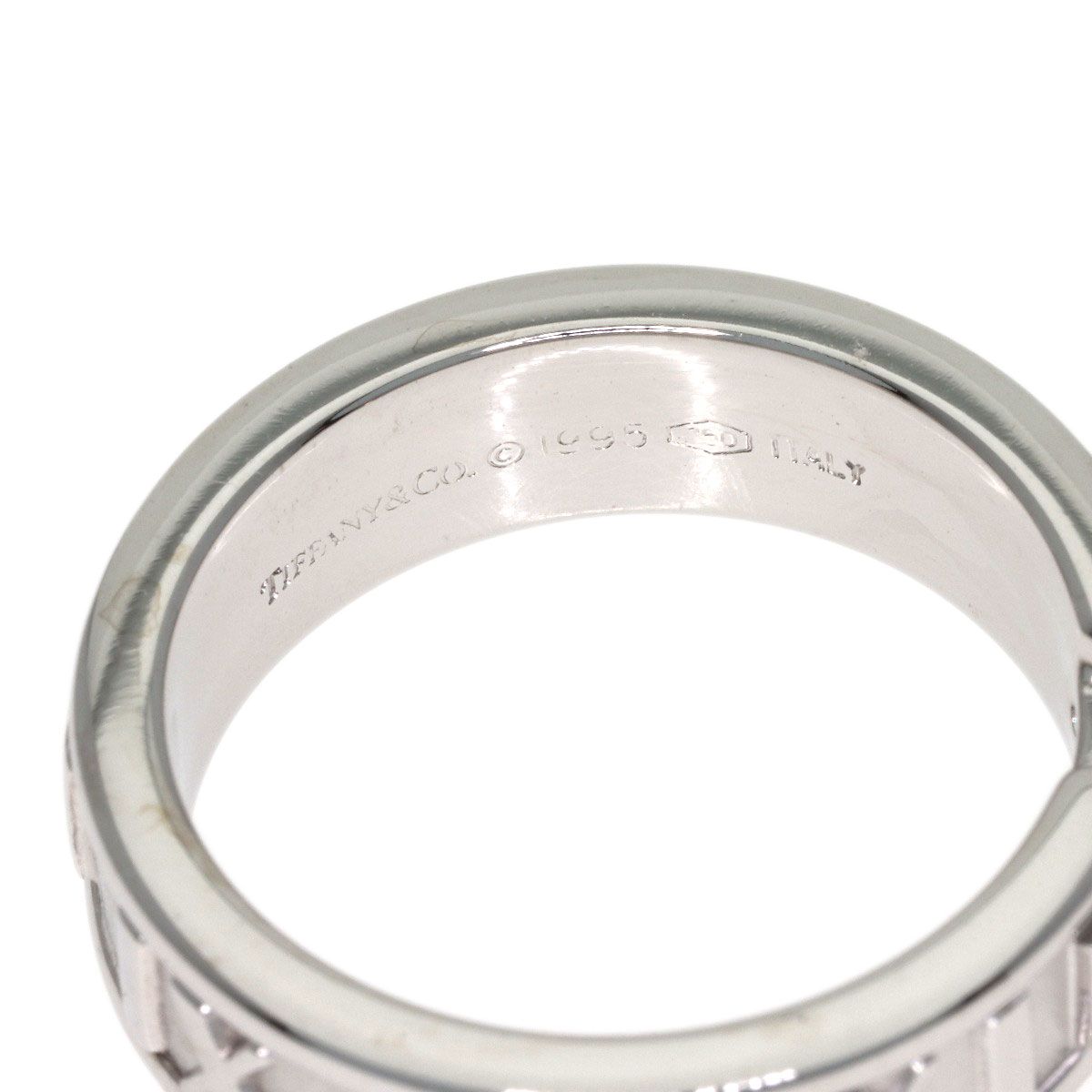 Tiffany & Co Atlas Diamond Ring 18k White Gold — view 5