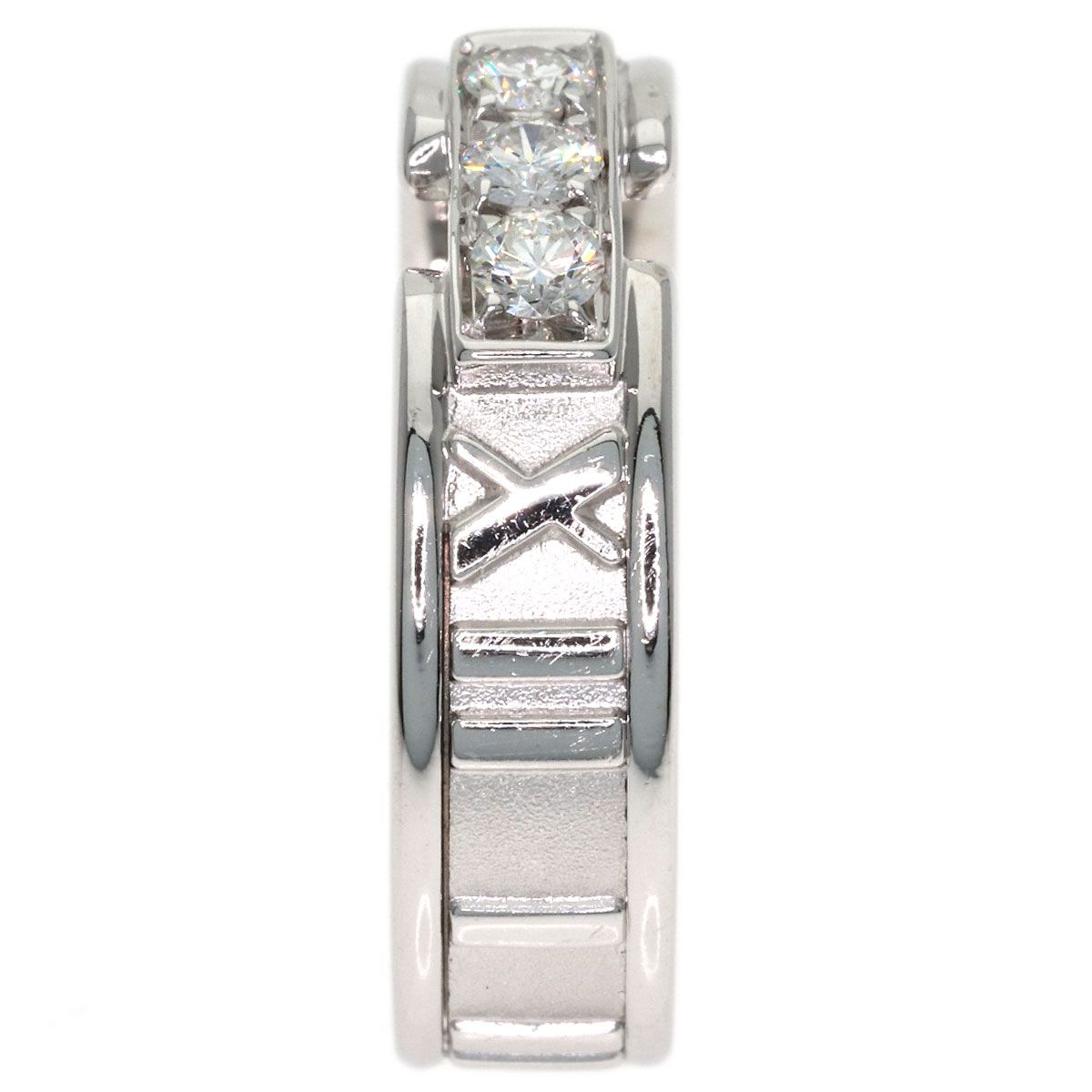 Tiffany & Co Atlas Diamond Ring 18k White Gold — view 3