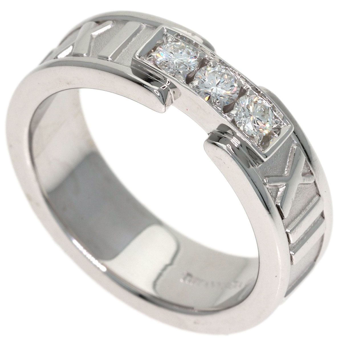 Tiffany & Co Atlas Diamond Ring 18k White Gold