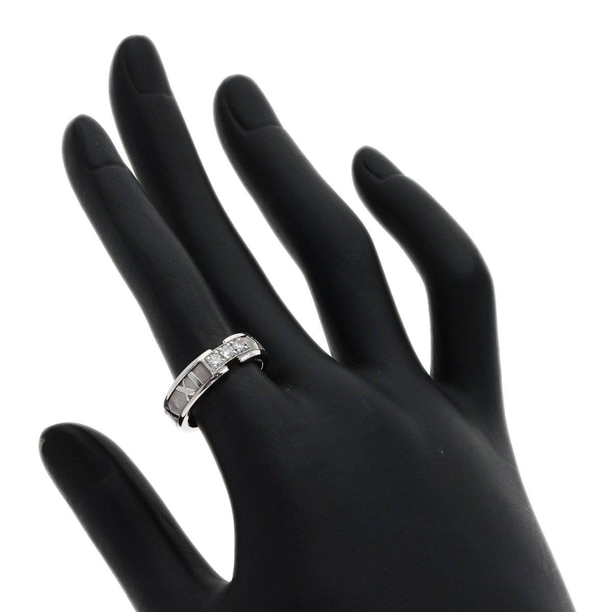 Tiffany & Co Atlas Diamond Ring 18k White Gold — view 6