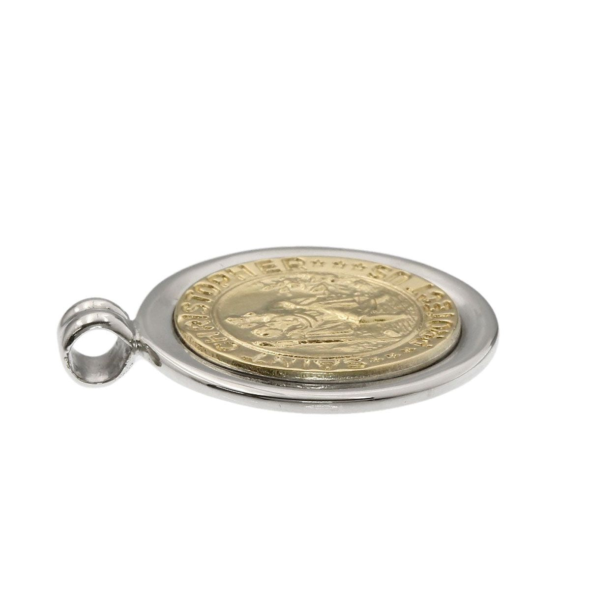 Tiffany & Co St Christopher Pendant Top 18k Yellow Gold — view 3