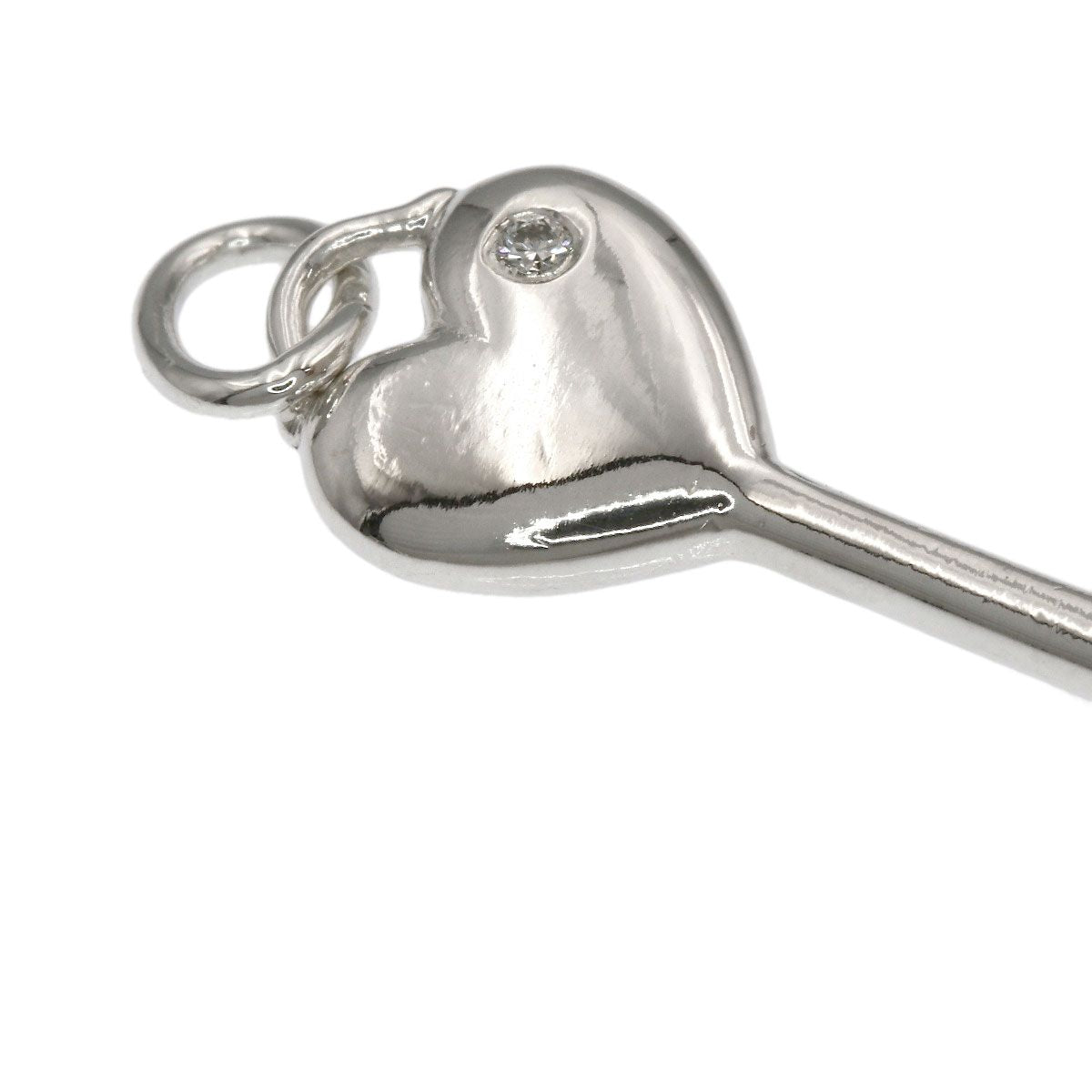 Tiffany & Co Heart Key Diamond Pendant Top — view 5
