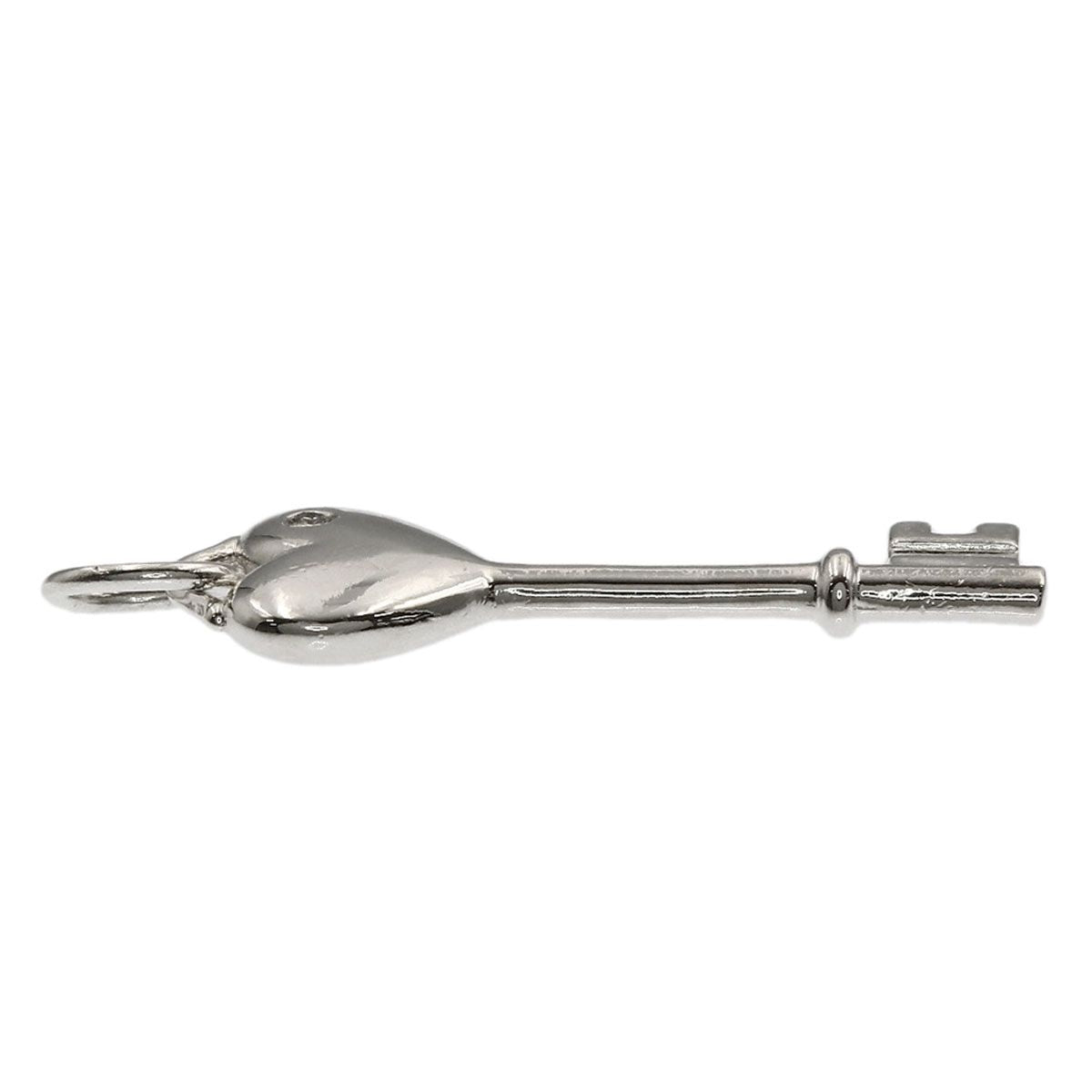 Tiffany & Co Heart Key Diamond Pendant Top — view 3