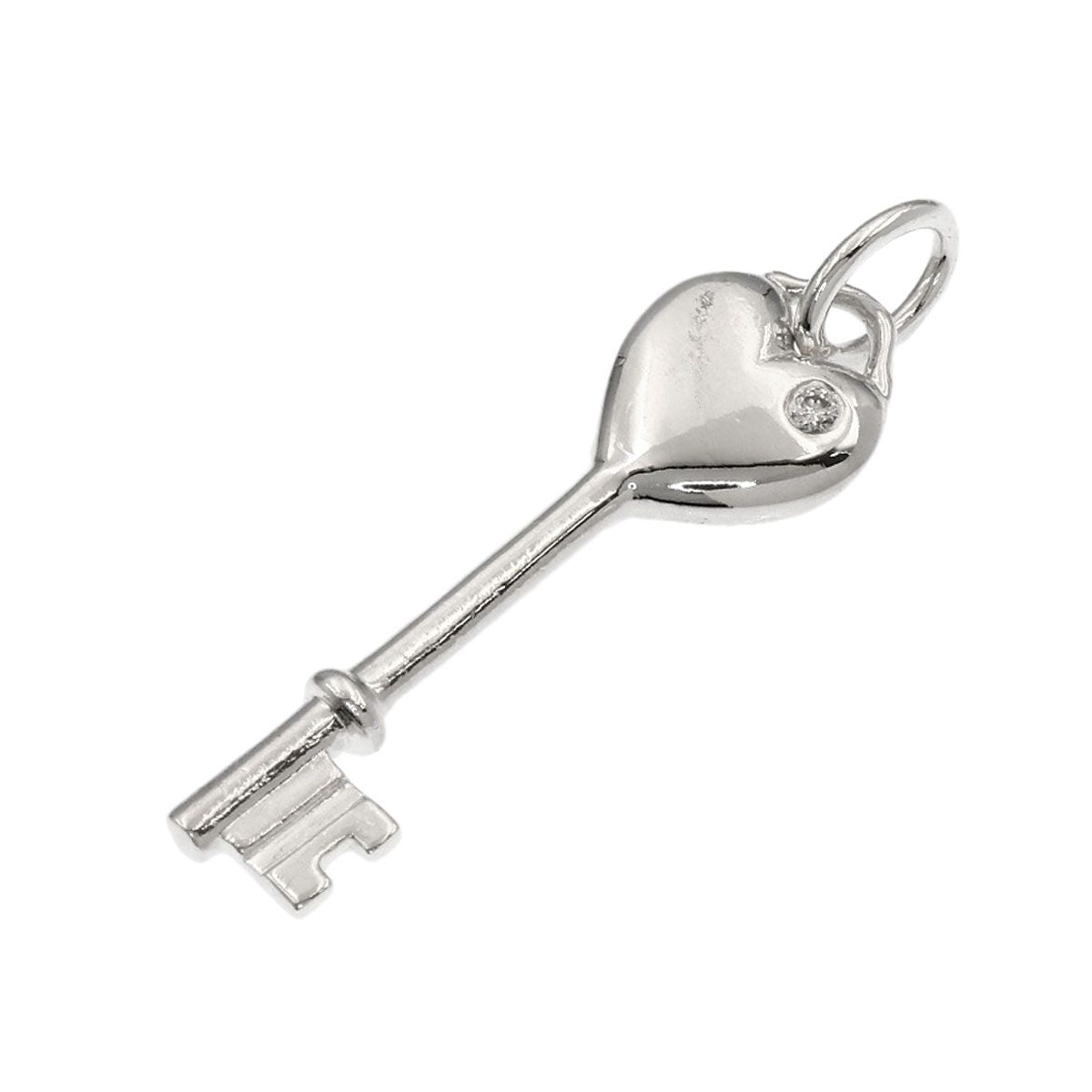 Tiffany & Co Heart Key Diamond Pendant Top