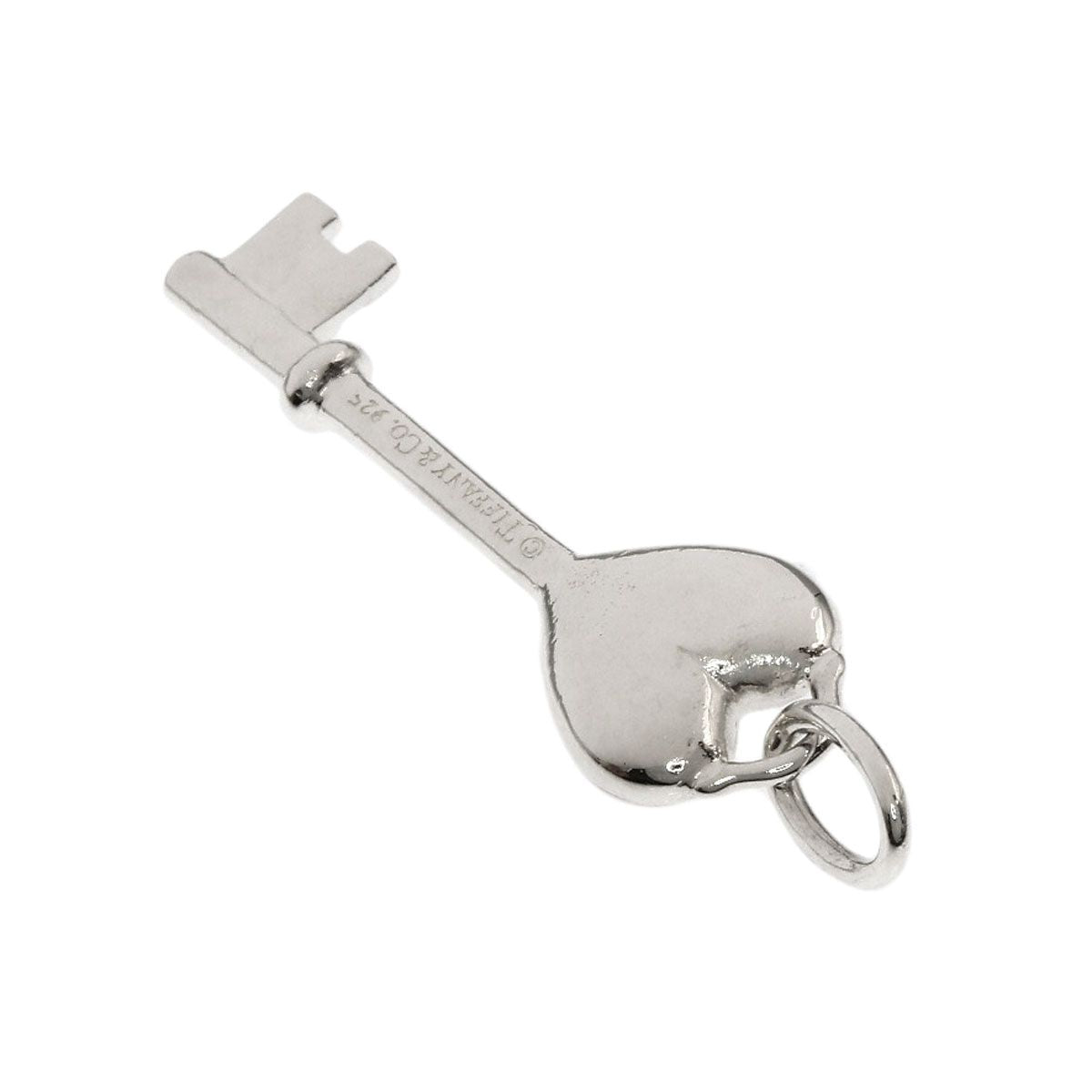 Tiffany & Co Heart Key Diamond Pendant Top — view 2