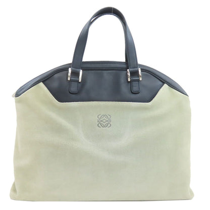 Loewe Anagram Tote Suede Leather