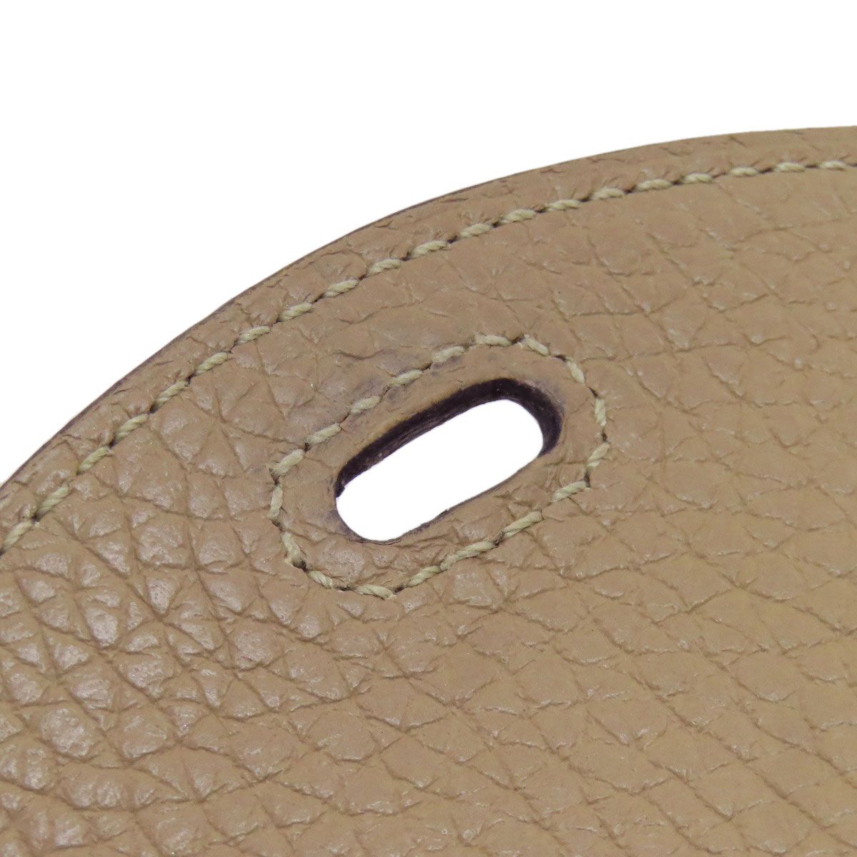 Hermes Lindy Mini Verso Maxi Quadrille Silver Handbag Taurillon — view 9